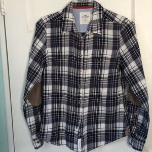 L.O.G.G. Blue and white flannel shirt 10